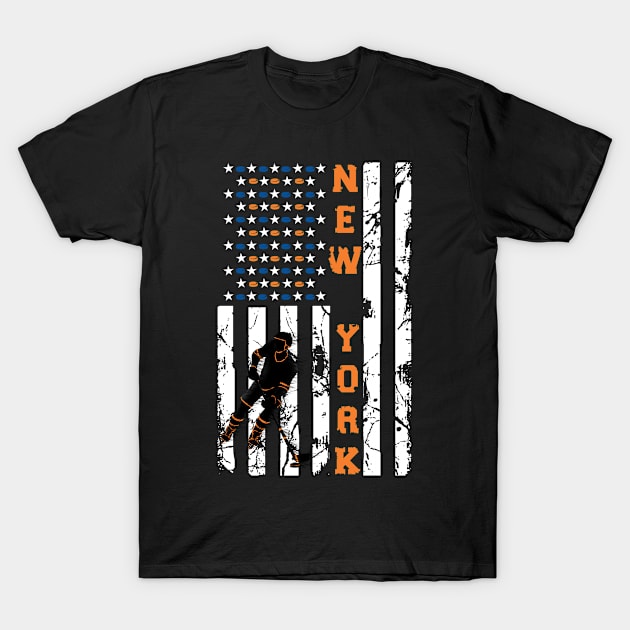 American Flag New York T-Shirt by Ruffeli